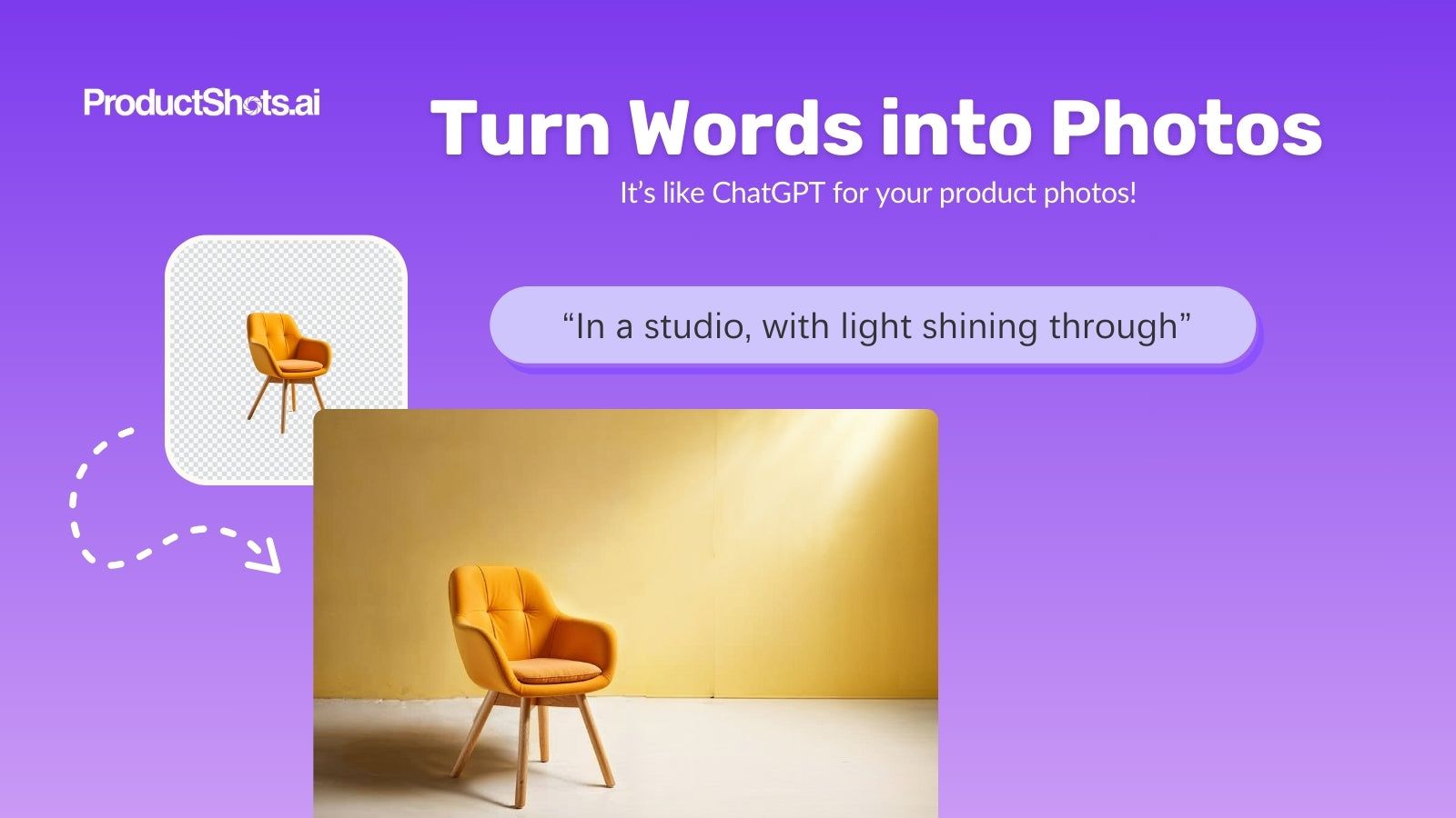 Turn words into images
