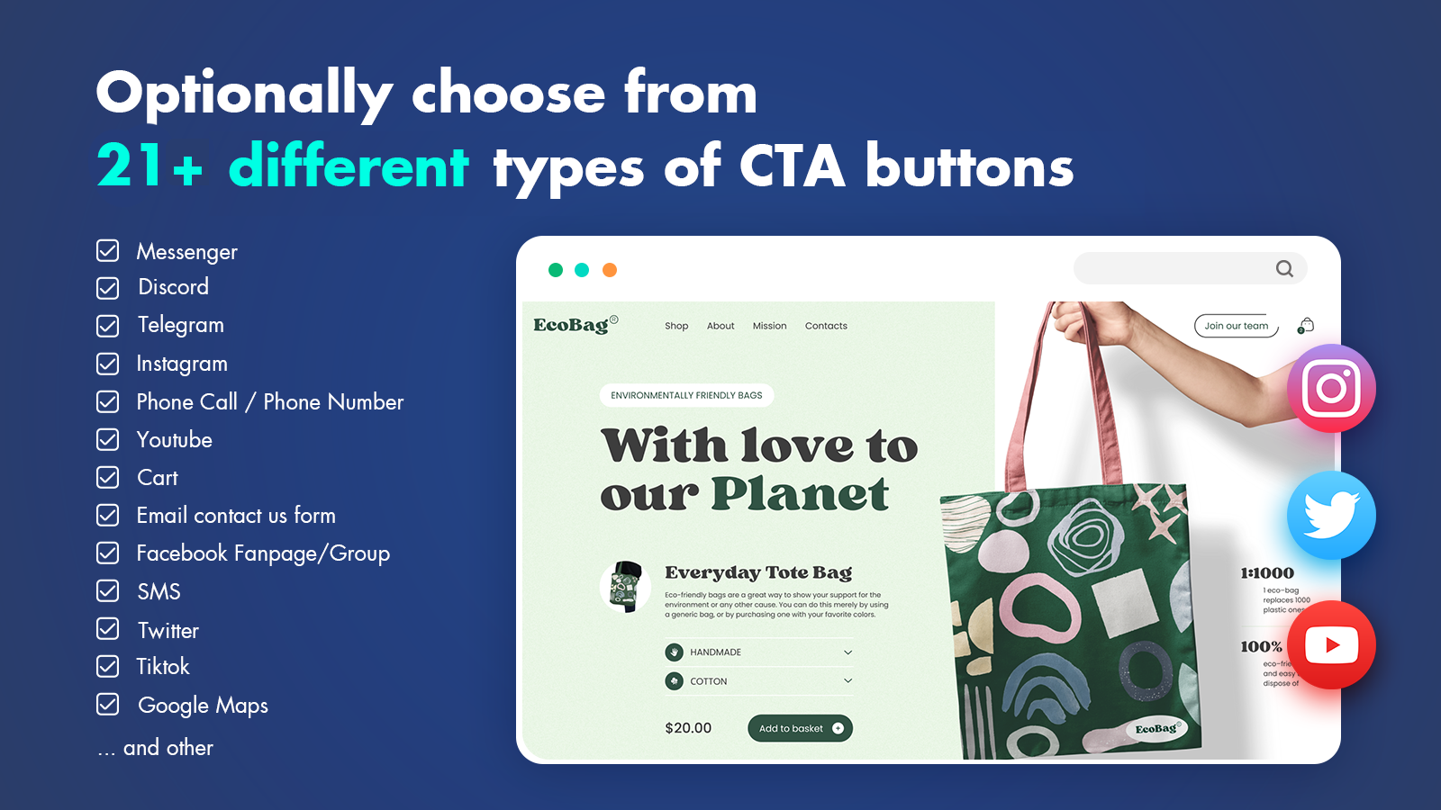 types of CTA buttons