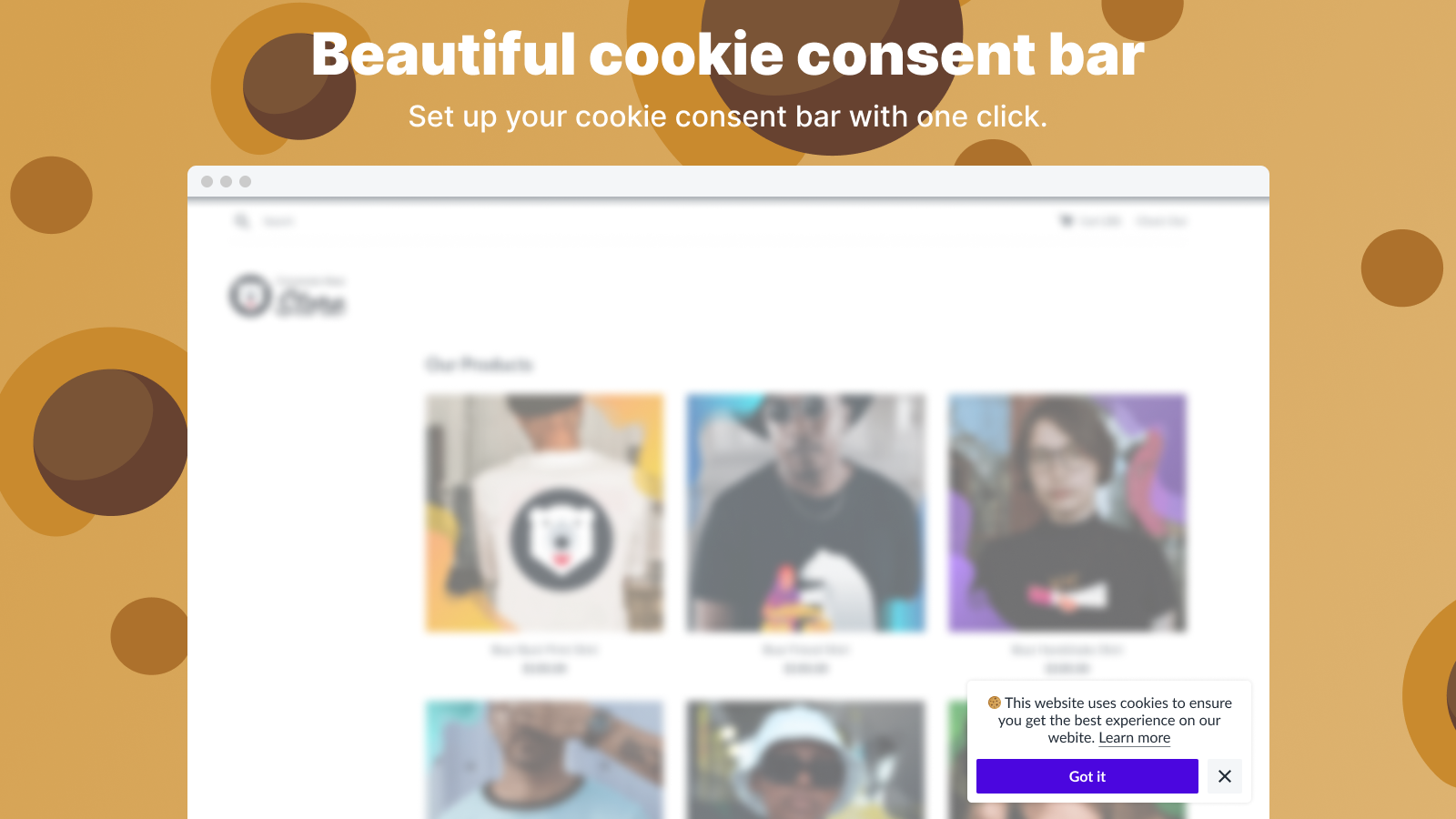 Ultimate GDPR EU Cookie Bar Shopify app by Conversion Bear