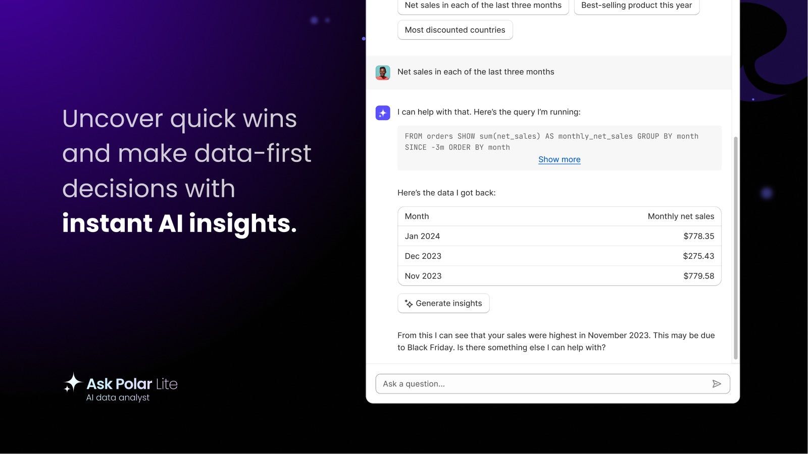 Uncover quick wins and make data-first decisions