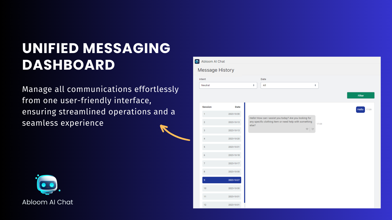 Unified Messaging Dashboard