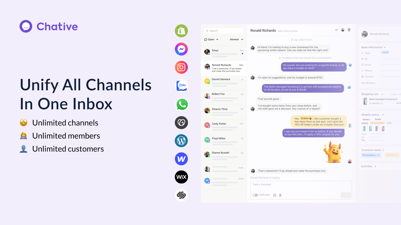 Unify All Channels In One Inbox