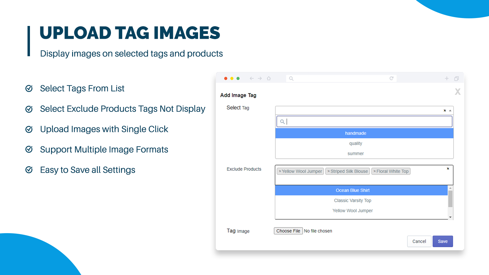 Upload Product Image Tag