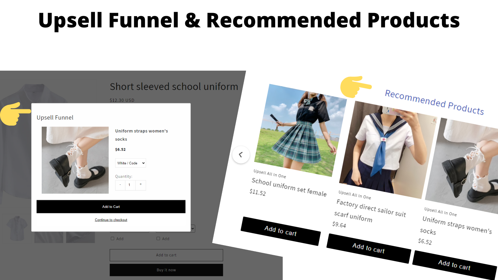 Upsell Funnel & Recommended Products