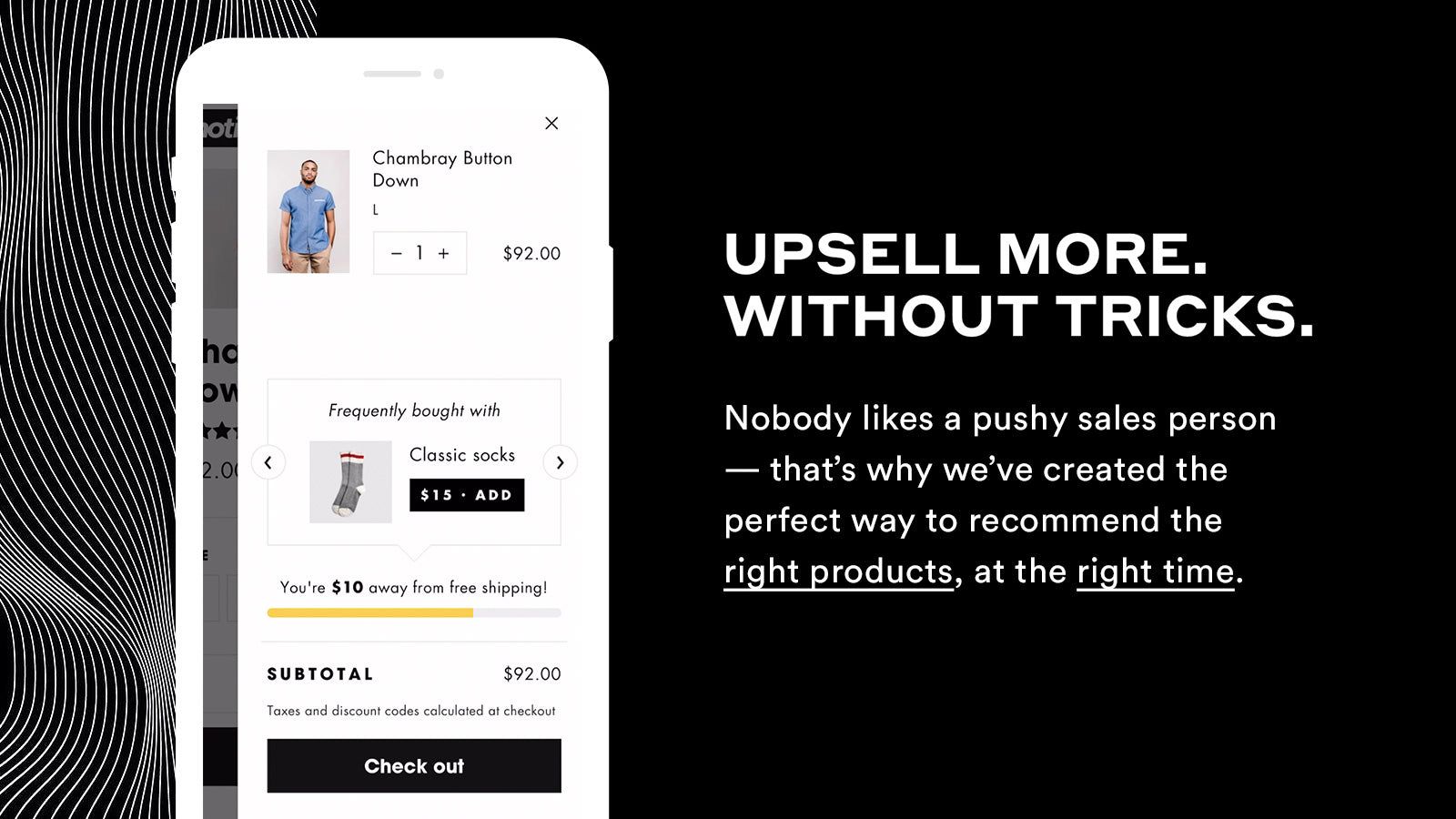 Upsell more. Without tricks. Cart upsell. Free Shipping Bar.