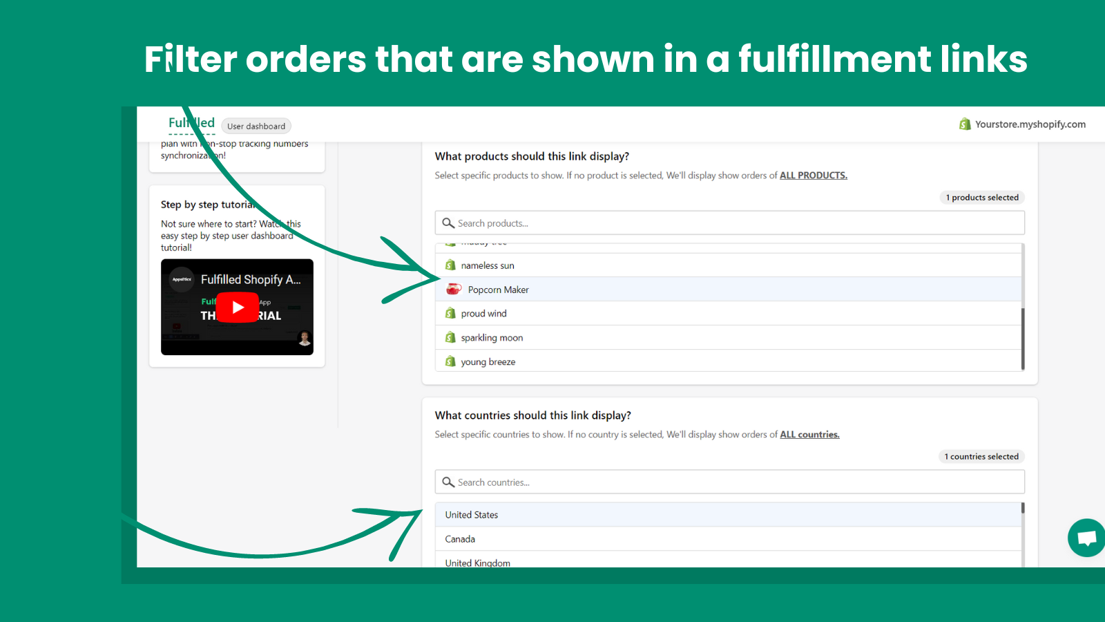 Use filters to let suppliers see orders you want them to see!