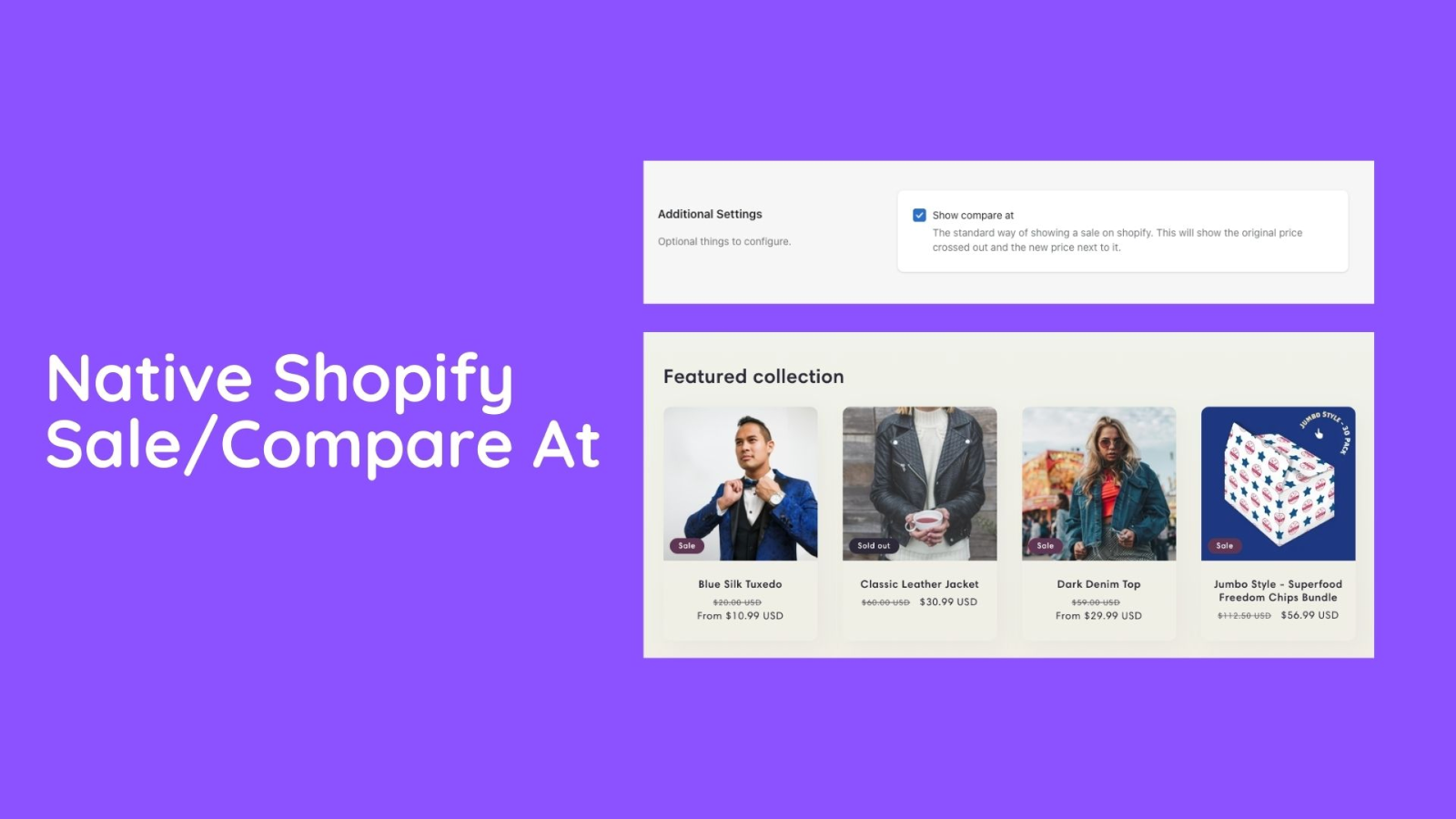 Use native Shopify sales on storefront