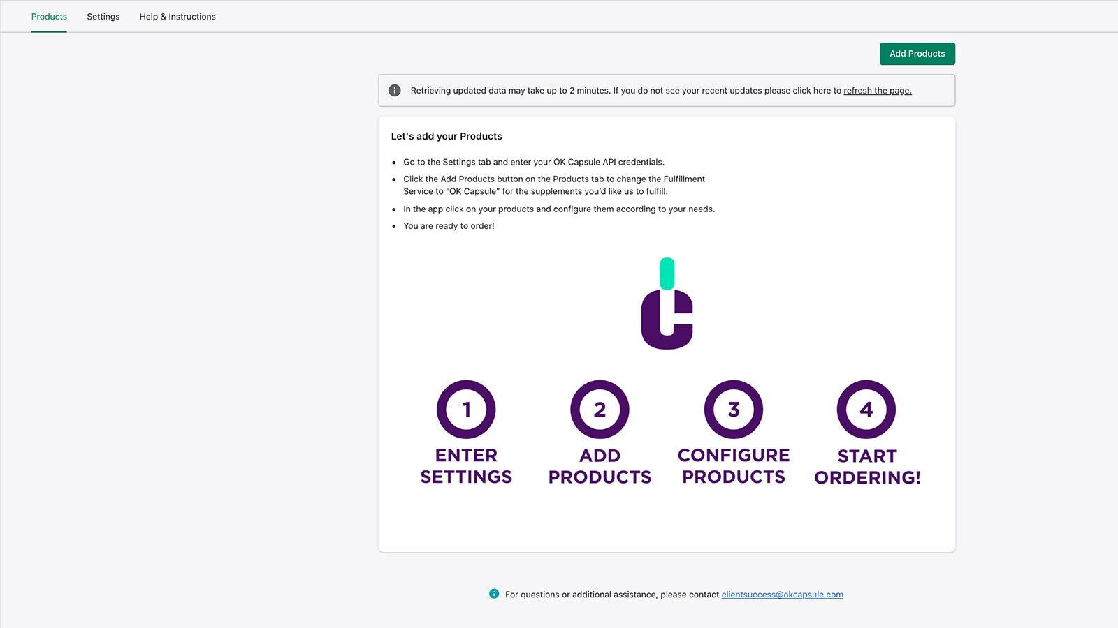 Use the Product Bulk Editor to set the Fulfillment Service