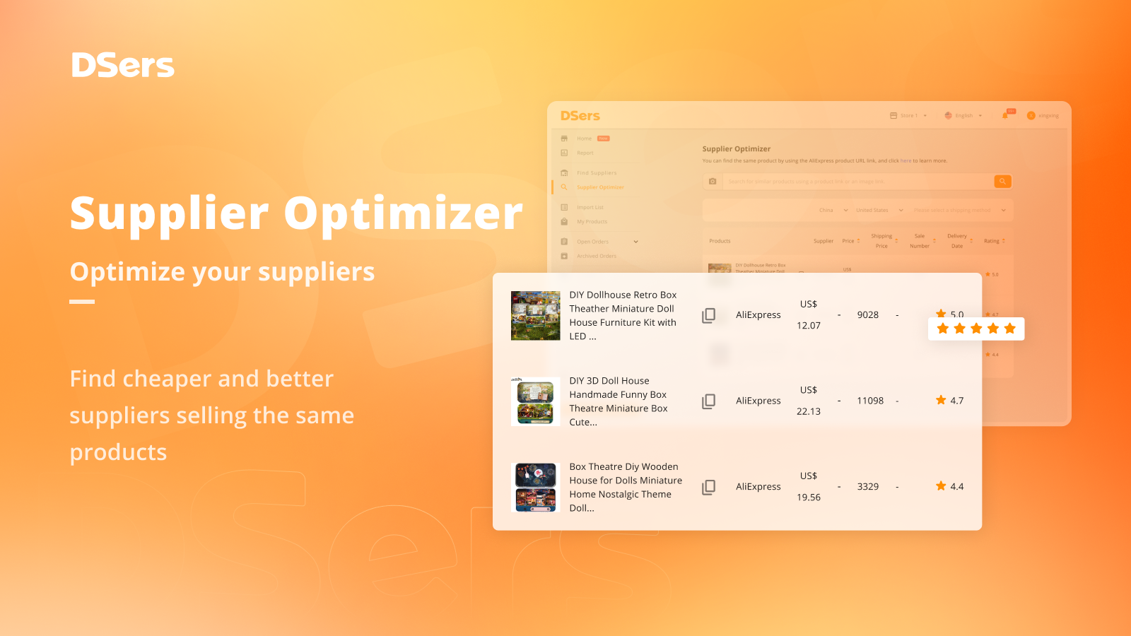 Use the Supplier Optimizer to find better suppliers