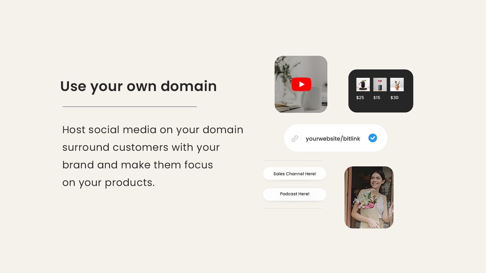 Use your own domain!