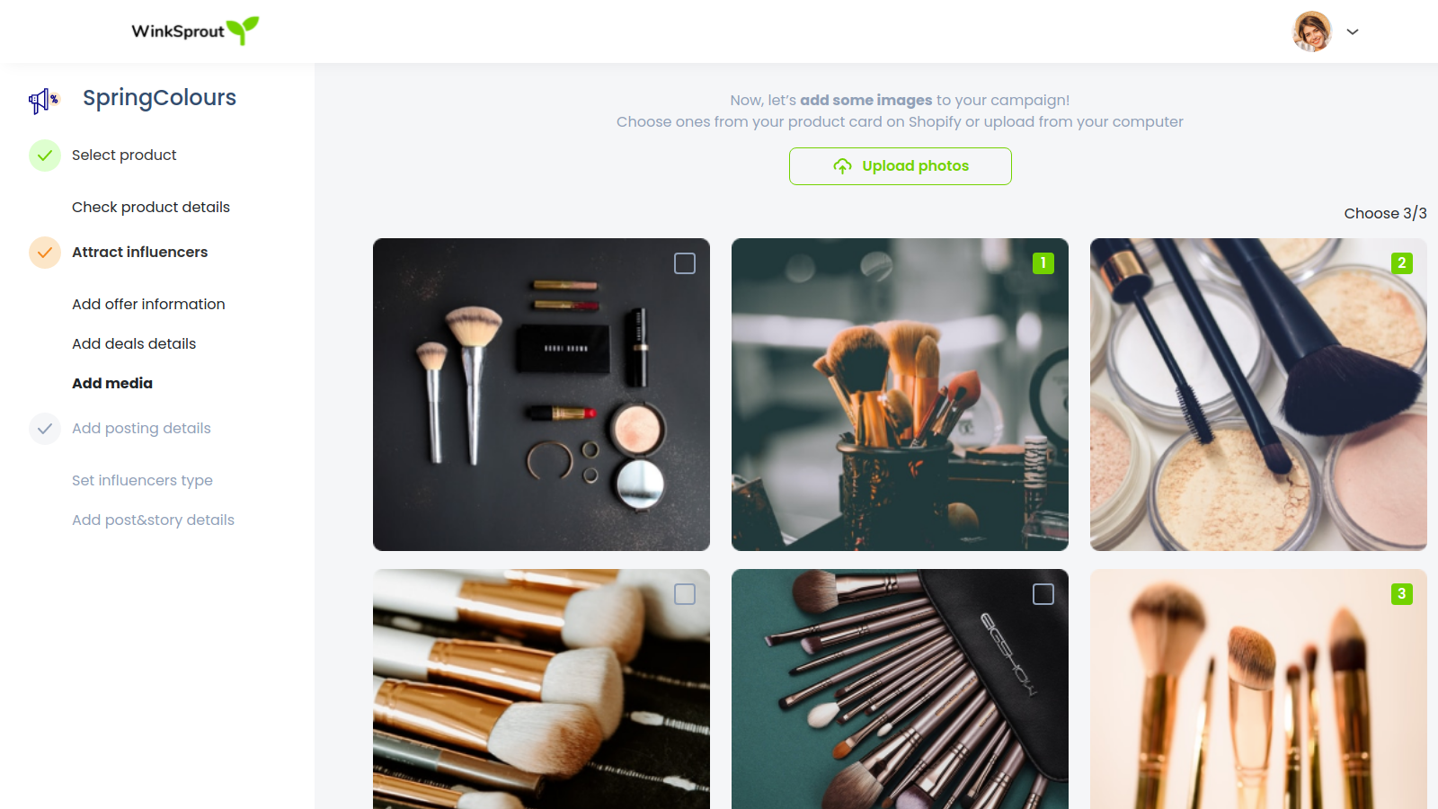 Use your product's images directly from Shopify