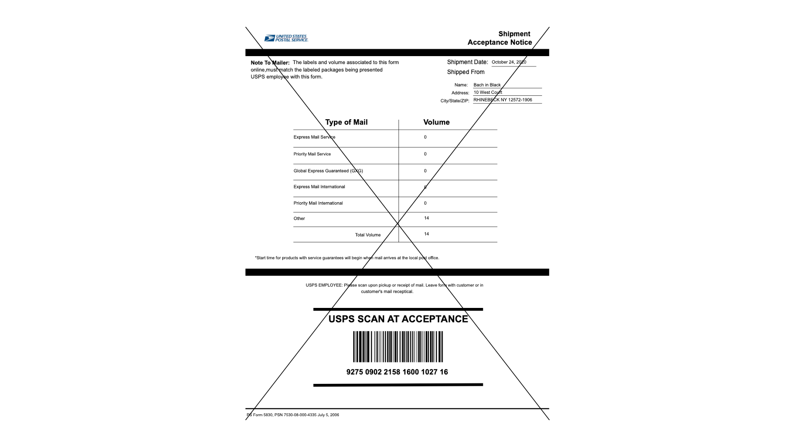 USPS SCAN form to print