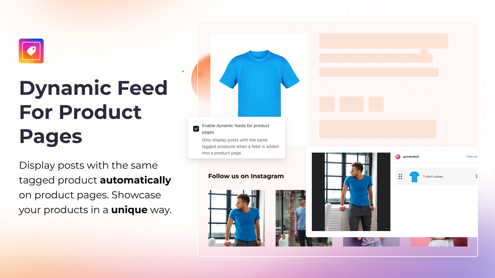 vibe instagram feed helps you sell more by tagging products
