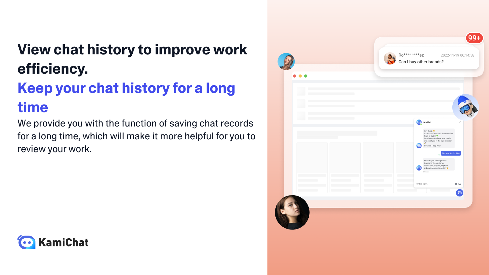 View chat history to improve work efficiency