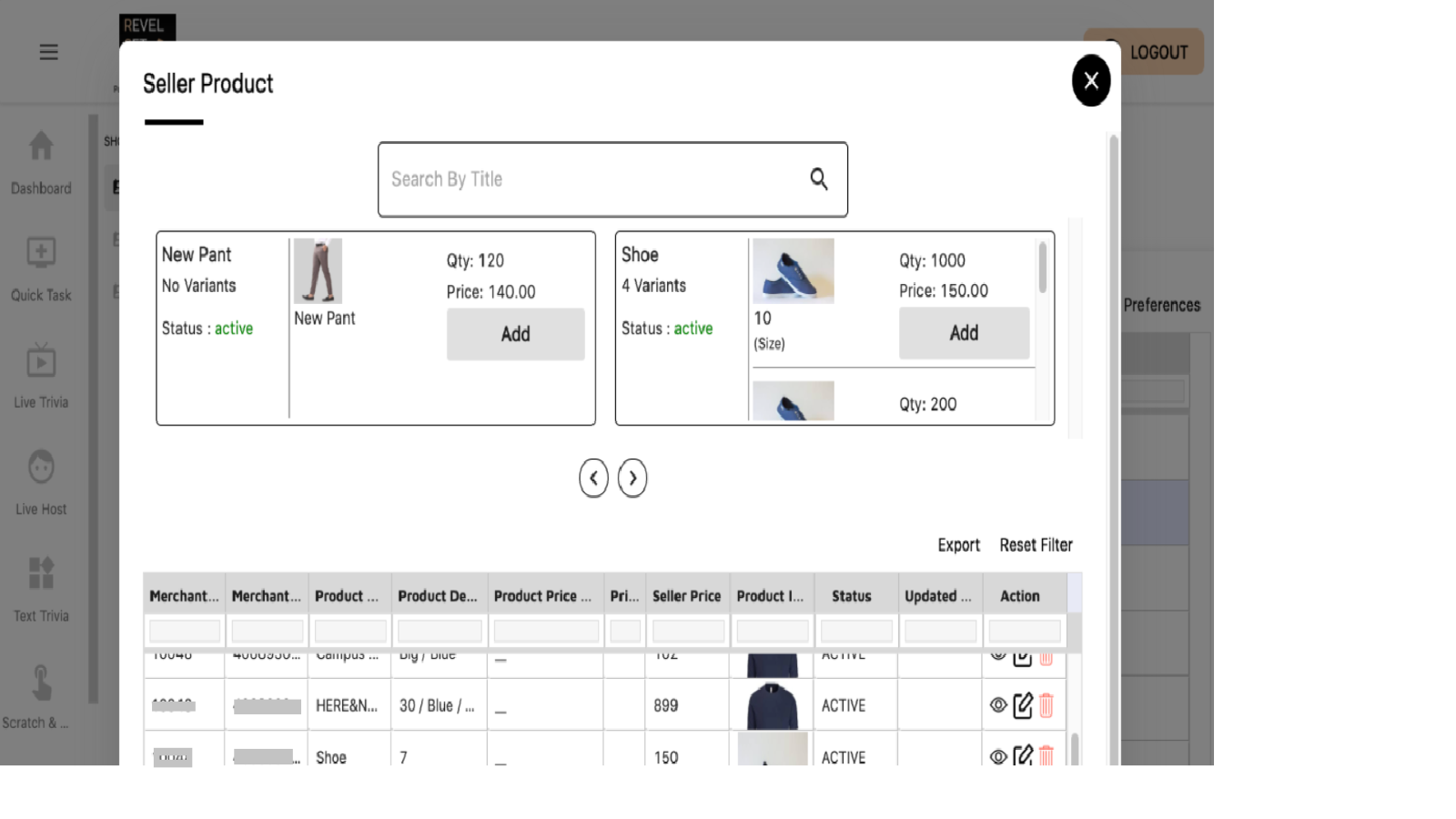 View Products from your Store Front and Add to SaaS Inventory