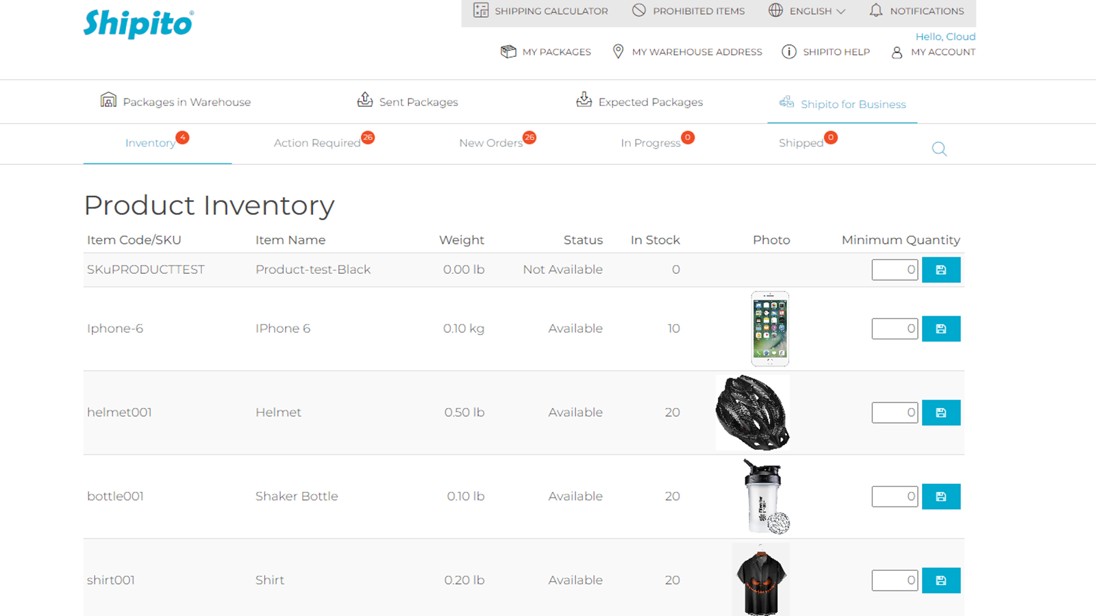 Warehouse inventory auto syncs with your Shopify store  