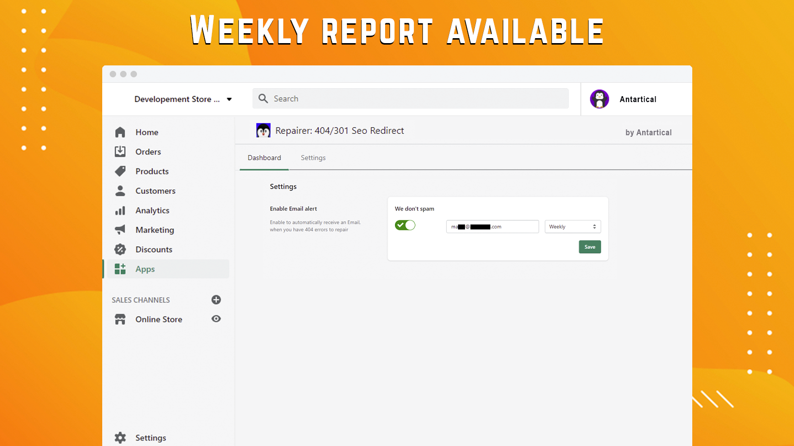 Weekly report available
