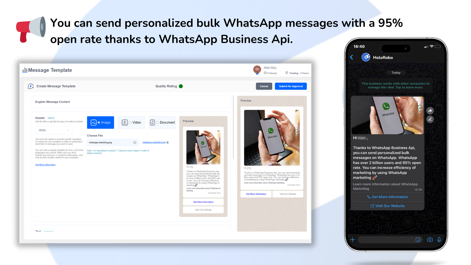 WhatsApp Api, Whatsapp Marketing: Send personalized bulk message
