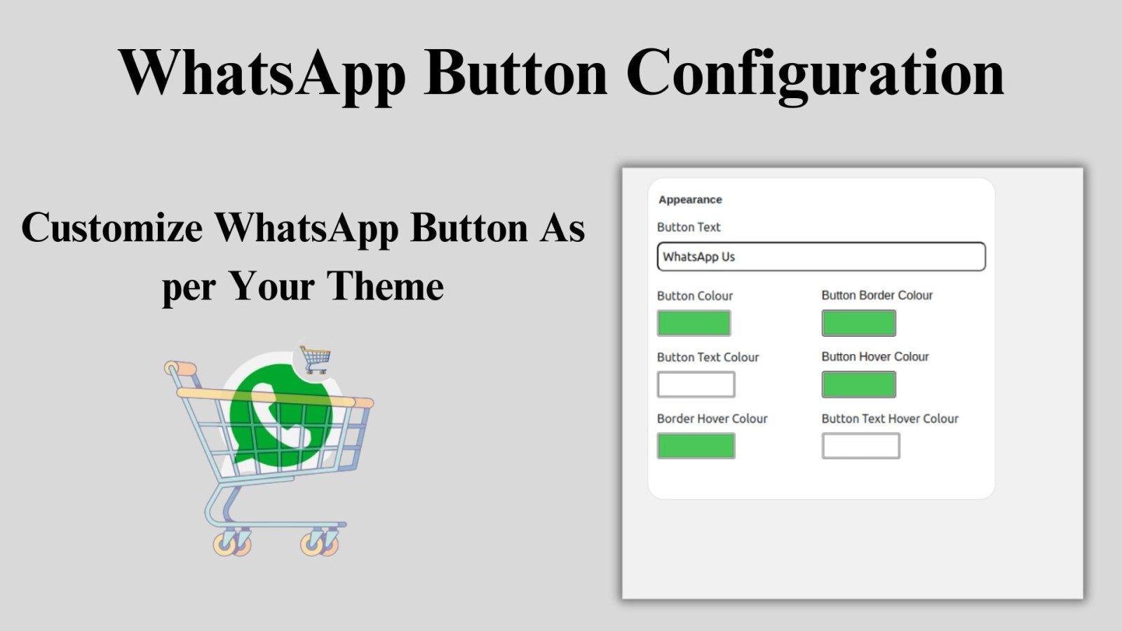 WhatsApp Button Configuration Image