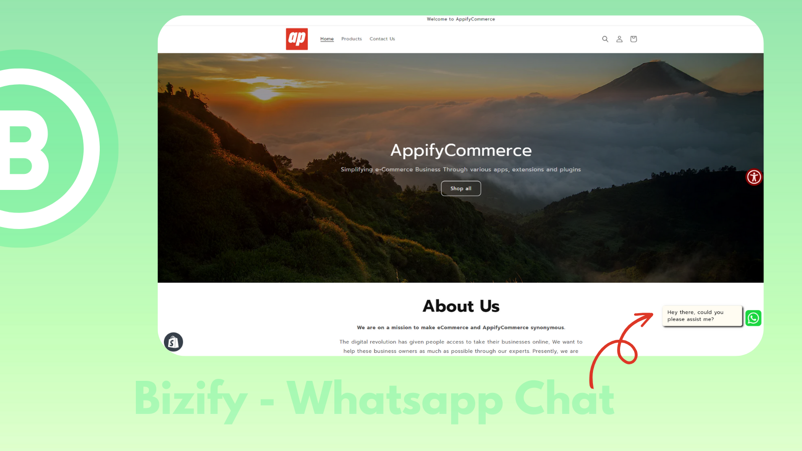 Whatsapp Chat for Shopify Storefront
