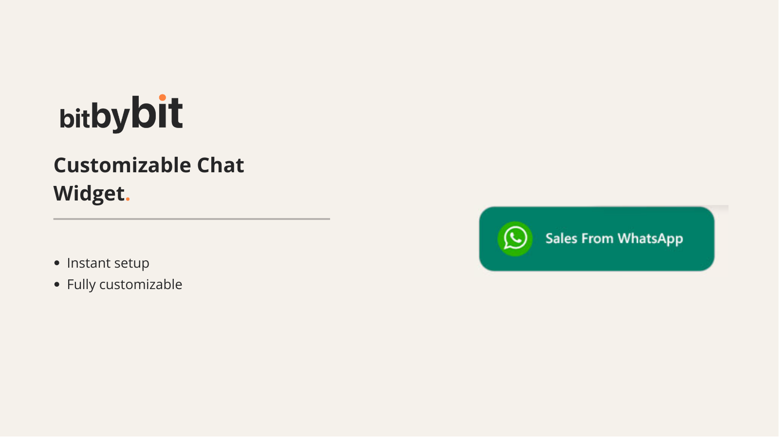WhatsApp chat widget