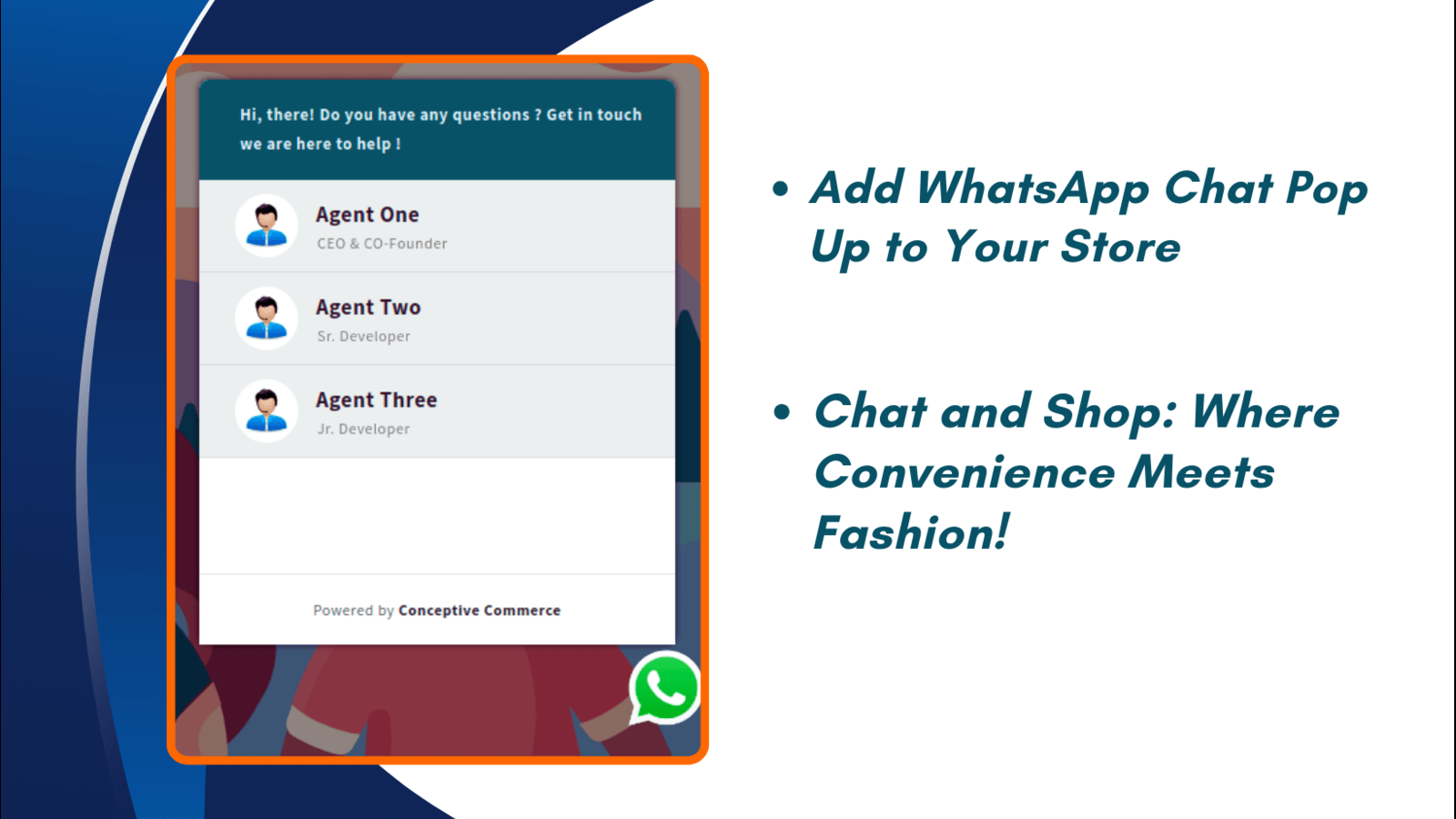 WhatsApp Widget Store front image
