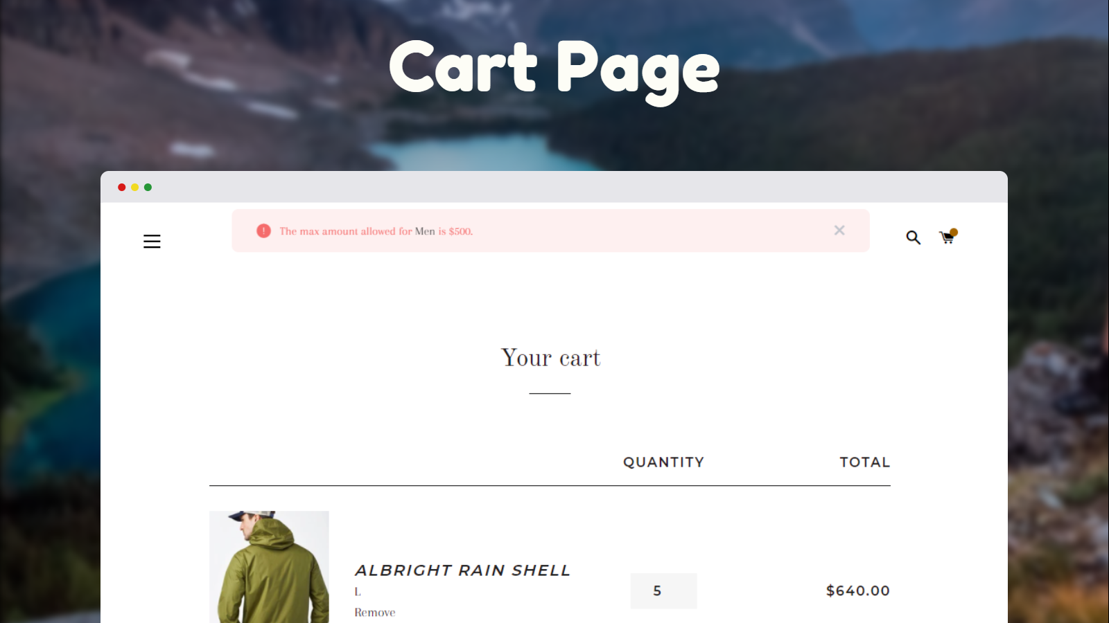 Wholesalers Cart Page