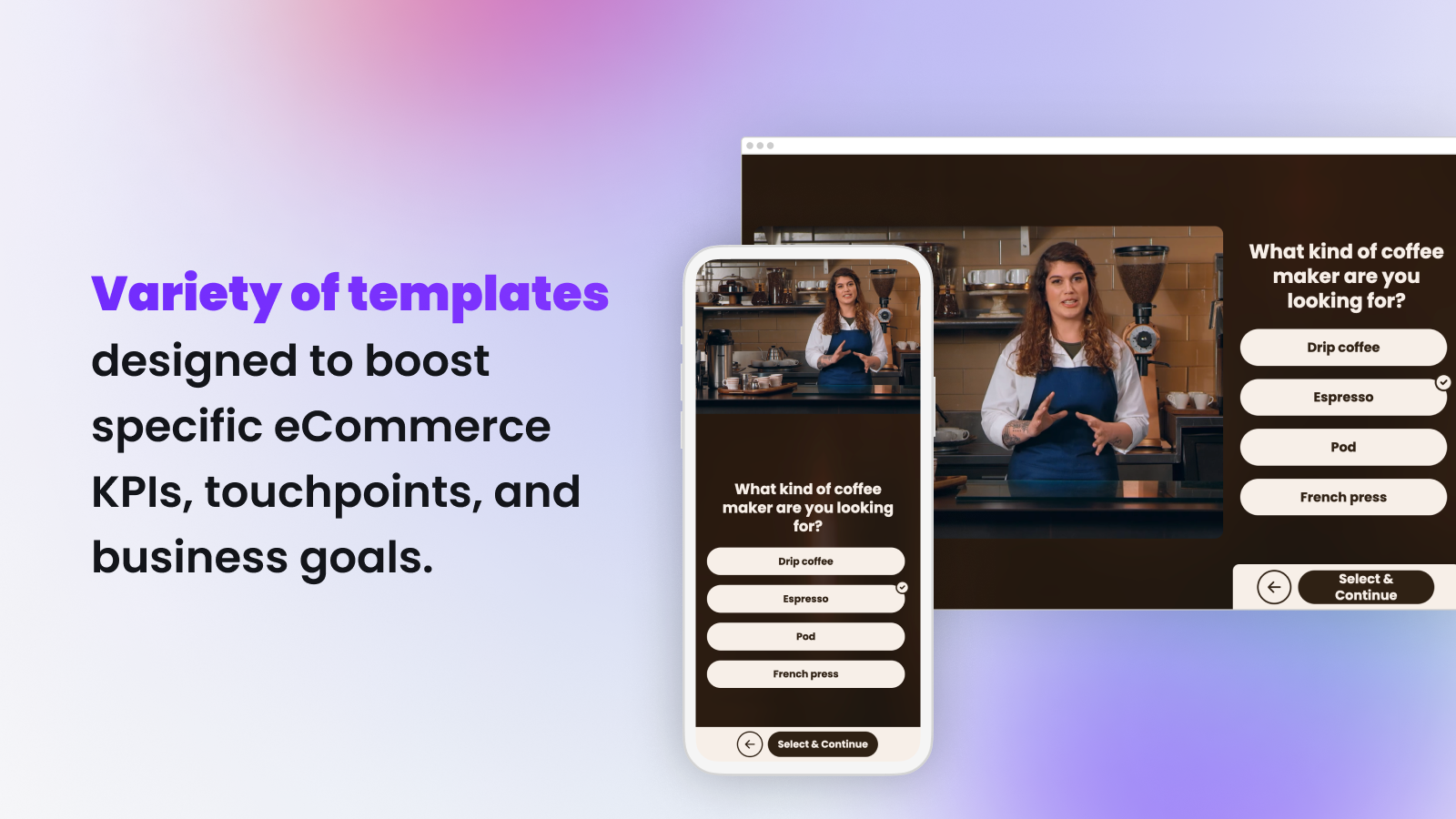 Wide variety of business-driven templates