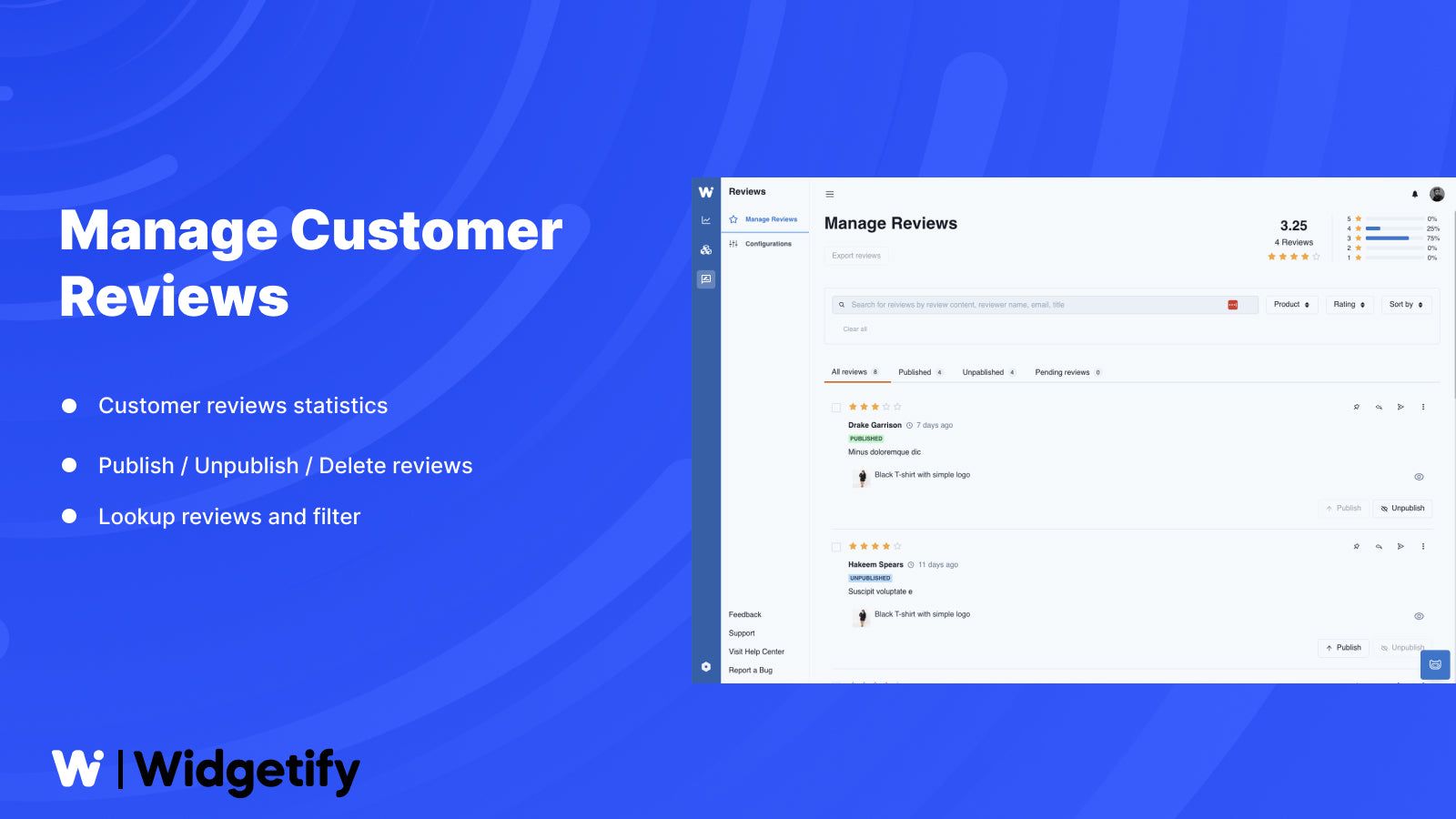 Widgetify: Reviews Customer Review