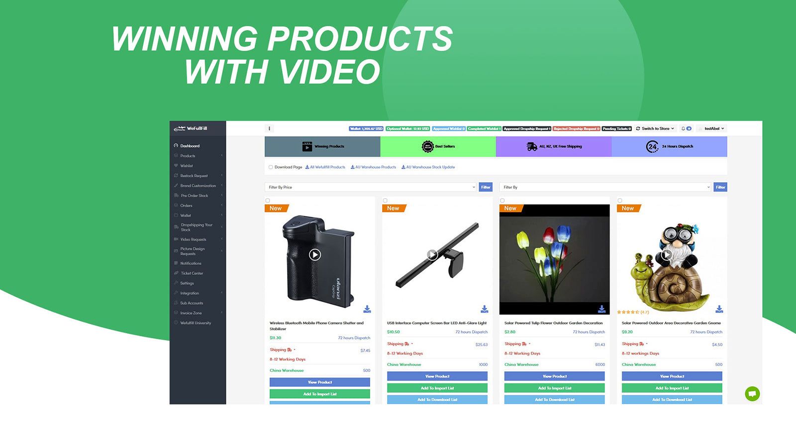 Winning Products with Video