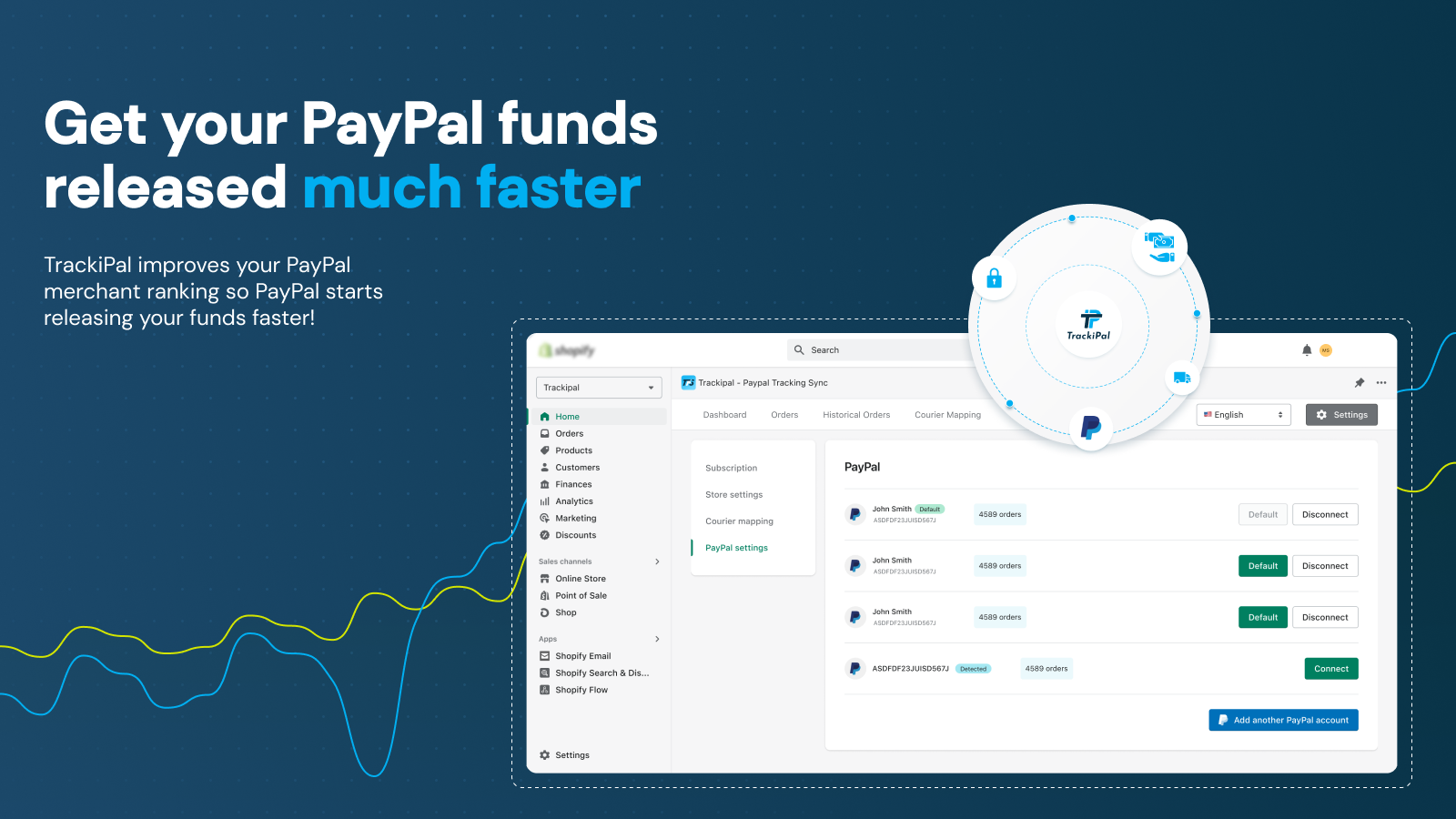 With TrackiPal PayPal Tracking Sync you get your funds faster!
