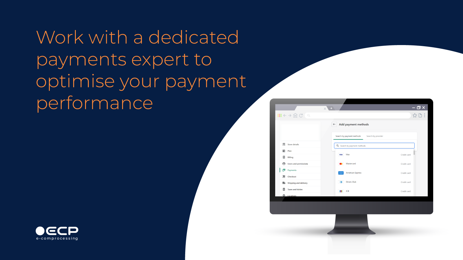 Work with dedicated payment experts