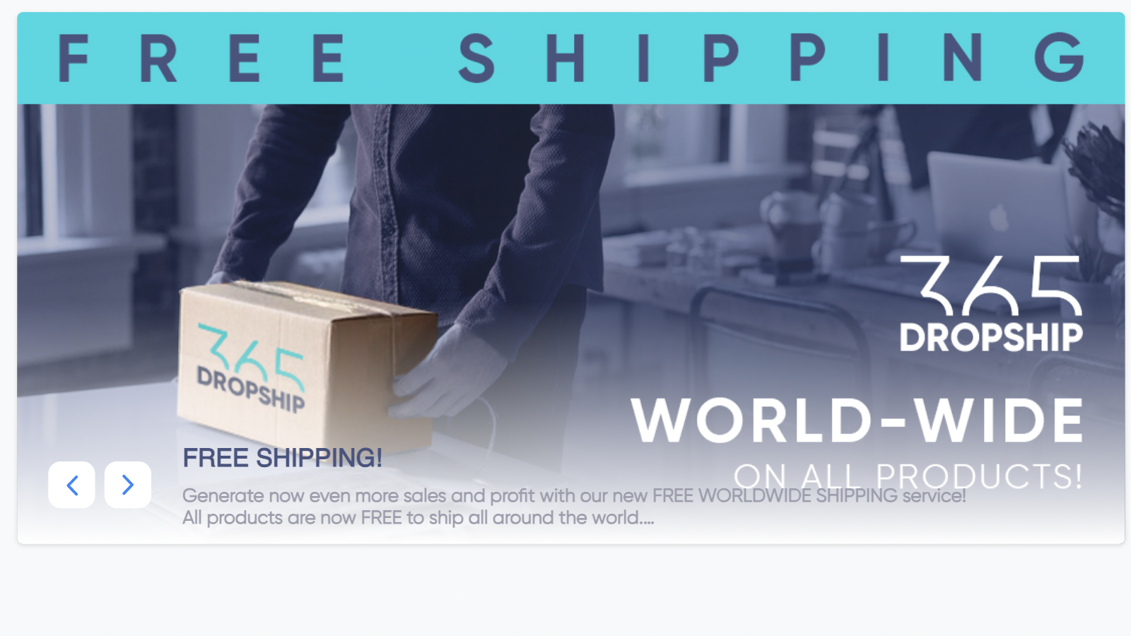 World-Wide Shipping for all Products