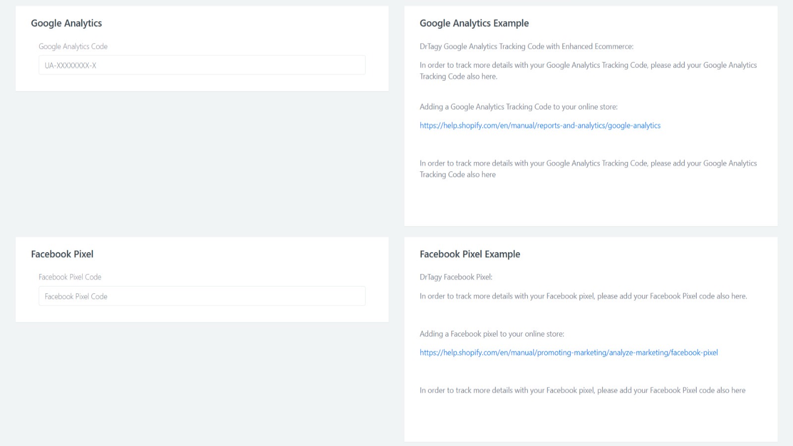 You can track Facebook Pixel & Google Analytics with more detail