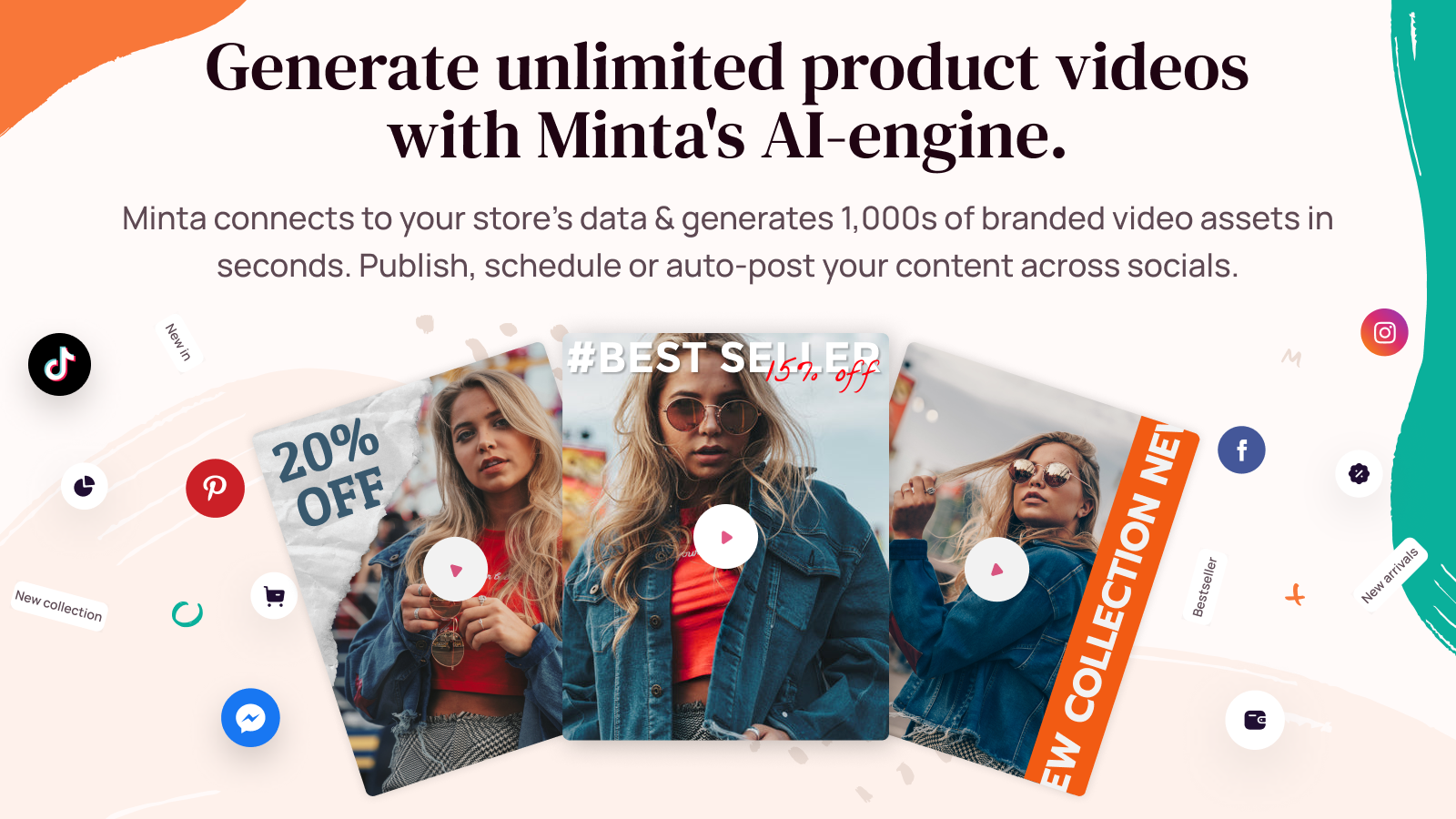 Your entire store catalog turned into stunning videos for social