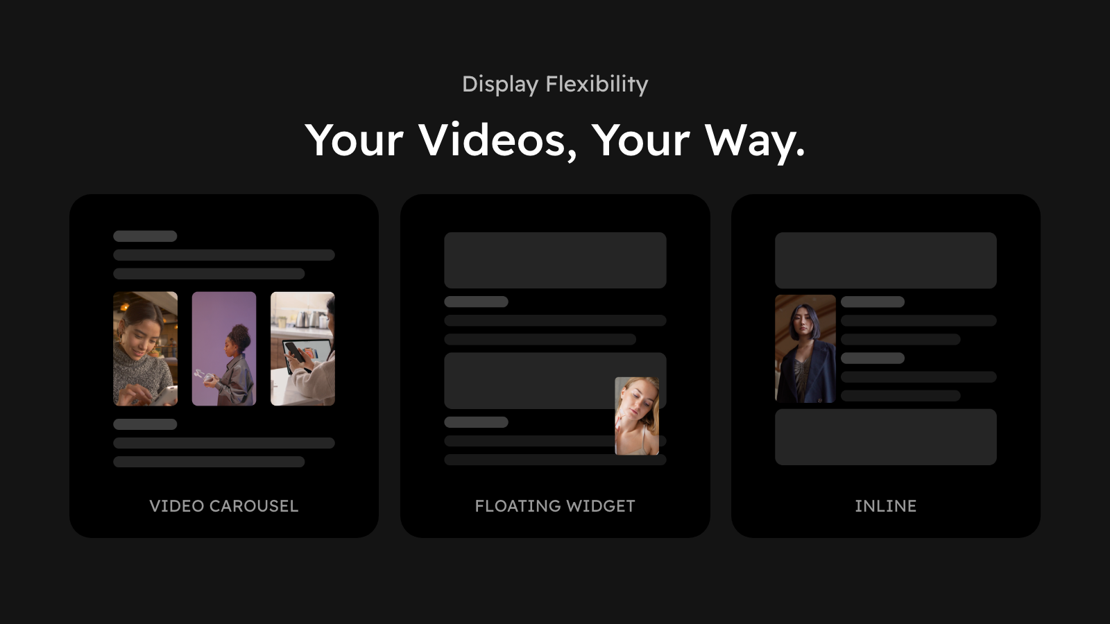 Your Videos, Your Way