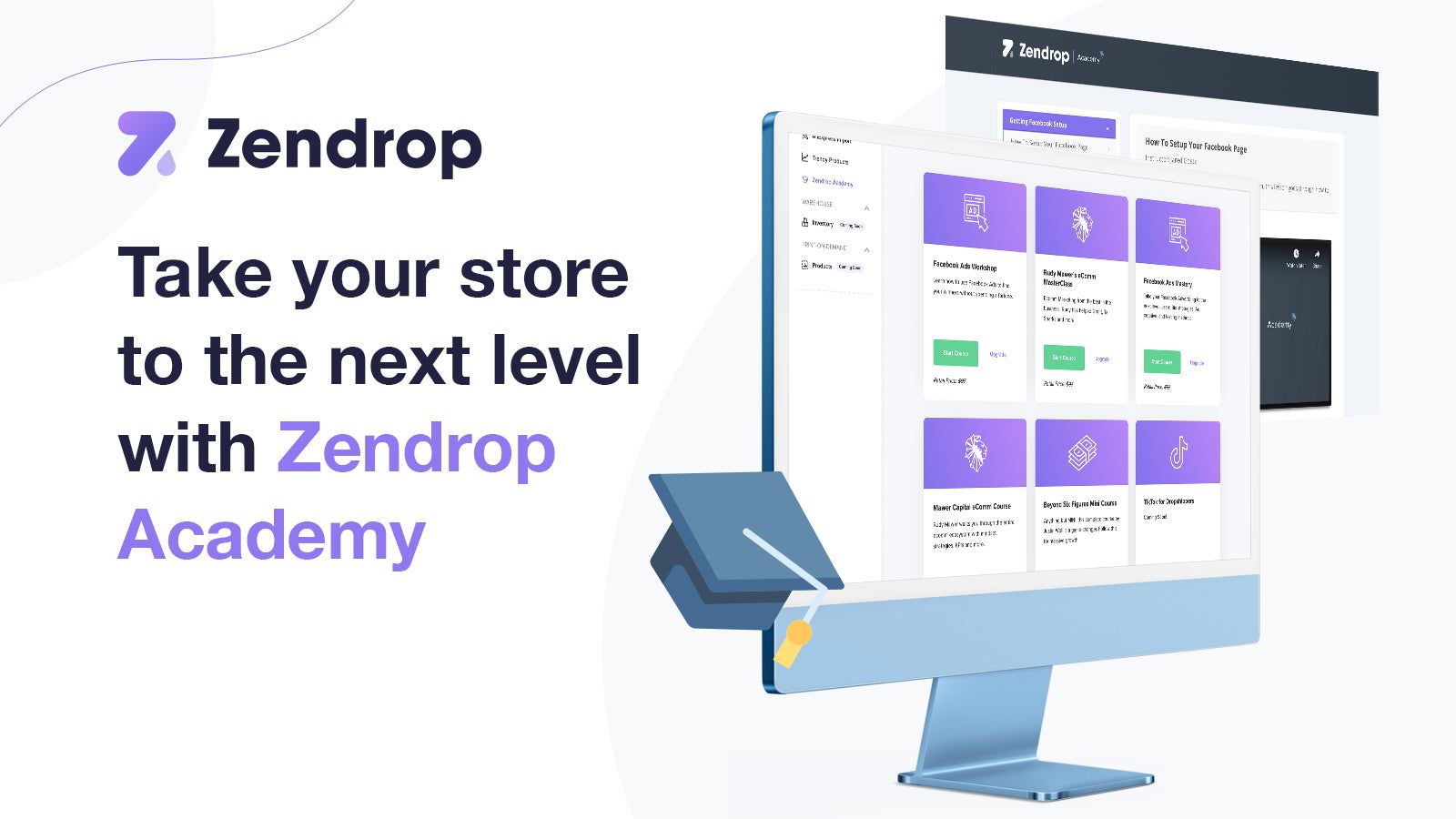 Zendrop Academy - take courses to hone your business skills